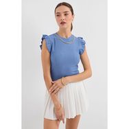 Bigdart 0430 Örme Siyah Kadın Bluz