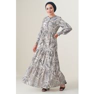 Bigdart 2145 Taş Desenli Tesettür Kadın Elbise