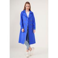 Bigdart 5853 Saks Kruvaze Yaka Kadın Trençkot