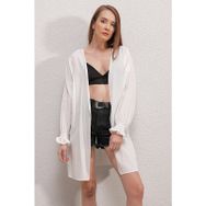 Bigdart 5882 Beyaz Salaş Kadın Kimono