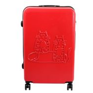 Biggdesign Cats Büyük Boy 28 inç Kırmızı Valiz