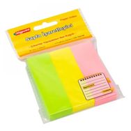 Bigpoint 3 Neon Renk 25x75 mm Çizgisiz Yapışkanlı Not Kağıdı