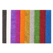 Bigpoint 35x50 cm Karışık 10 Renk Simli Yapışkanlı Eva