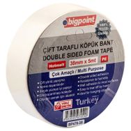 Bigpoint 38 mm 5 mt Çift Taraflı Köpük Bant