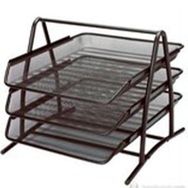 Bigpoint BP41311 3'lü Silver Metal Perfore Evrak Rafı