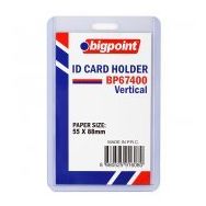 Bigpoint Dikey Şeffaf 55x88 mm Kart Kabı