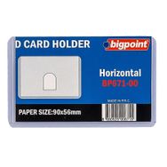 Bigpoint Şeffaf 90x53 mm Kart Kabı