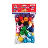Bigpoint Simli 3 cm 10 Renk 50'li Poşet Ponpon