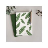 Bikutumutluluk Banana Leaf Yeşil Bitkiler Defter