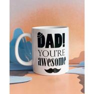 Bikutumutluluk Dad You Are Awesome Mesajlı Babalar Günü Kupa