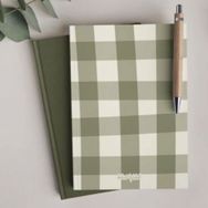 Bikutumutluluk Haki Yeşil Oduncu Gömlek Deseni Defter