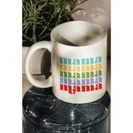 Bikutumutluluk Mama Retro Stil Rengarenk Kupa