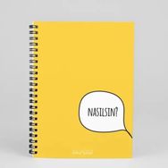 Bikutumutluluk N023 Renkli Tasarım Spiralli Defter