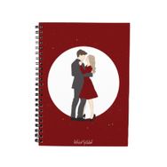 Bikutumutluluk N045 A5 Romantik Dans Tasarım Spiralli Defter