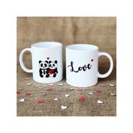 Bikutumutluluk Sevgililer Serisi Love Panda Kupa