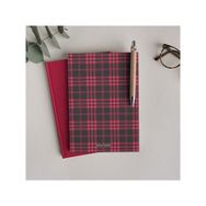 Bikutumutluluk Siyah Kırmızı Ekose Defter