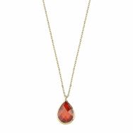 Bilezikhane 14 Ayar Altın Kırmızı Taşlı 1.10 Gram Kolye