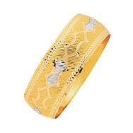 Bilezikhane 14 Ayar Mega 25 Gram Noktalı Model Sarı Altın Bilezik