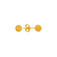 BİLEZİKHANE 22 Ayar Altın Top Küpe Kumlu 1.40 Gram 22KPE0045