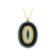 Bilezikhane Göz Oval 3.64 Gram 14 Ayar Altın Kolye