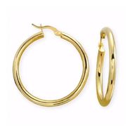 Bilezikhane Oval Halka 3.67 Gram 14 Ayar Altın Küpe