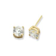 Bilezikhane Tek Taş Tırnaklı 1.46 Gram 14 Ayar Altın Küpe