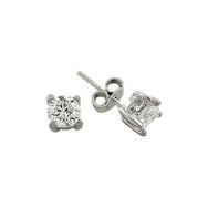 Bilezikhane Tektaş Beyaz 1.85 Gram 14 Ayar Altın Küpe