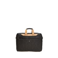 Bilik Deri BRIEFCASE-MN Monogram Siyah/Camel Unisex Laptop & Evrak Çantası