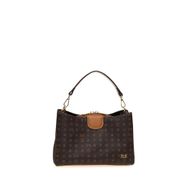 Bilik Deri DLR 109-MN Monogram Kahve/Camel Kadın Omuz Çantası