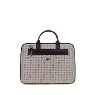 Bilik Deri RH09 BUSİNESS-MN Monogram Gri Siyah Unisex Laptop ve Evrak Çantası