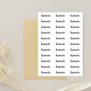 Bimotif 4 x 1 cm 2 Sayfa Teşekkürler Script Sticker