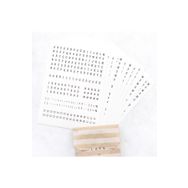 Bimotif 8x10 mm 10 Sayfa Şeffaf Harf Rakam Sticker Seti