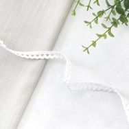 Bimotif Beyaz Pamuk 1 cm 5 m Dantel Şerit