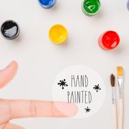 Bimotif Hand Painted 1 Sayfa Şeffaf Sticker