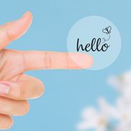 Bimotif Hello 1 Sayfa Şeffaf Sticker