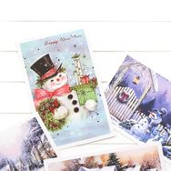 Bimotif Kardan Adam Temalı 6'lı Yılbaşı Kartpostal