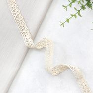 Bimotif Krem Pamuk 1.7 cm 5 m Dantel Şerit