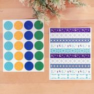 Bimotif Ottoman 3.2 cm Ramazan Motifleri 13.8x1.6 cm Birer Sayfa Sticker Seti