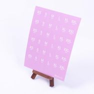 Bimotif Pembe A5 10 Sayfa Beden Ölçüleri Sticker Seti