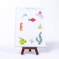 Bimotif Underwater A5 2 Sayfa Renkli Şekilli Tablet Sticker Seti