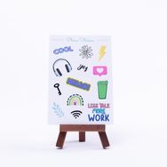 Bimotif Work A5 10 Sayfa Renkli Telefon Sticker Seti