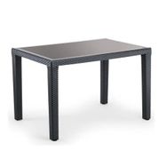 Bintaş Mobilya Antrasit Dış Mekan 120x80 cm Bahçe Masası