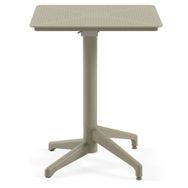 Bintaş Mobilya Vizon Rengi Dış Mekan 70x70 cm Bahçe Cafe Masası