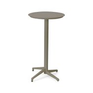 Bintaş Mobilya Vizon Rengi Yuvarlak Katlanabilir 60 cm Bahçe Bar Masası