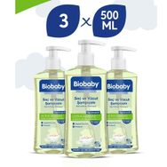 Biobaby Ultra Hassas 3x500 ml Bebek Saç ve Vücut Şampuanı