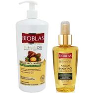 Bioblas Argan Yağı 1 lt Şampuan + Argan Yağlı Saç 100 ml Kremi