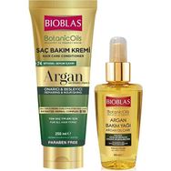 Bioblas Argan Yağlı 250 ml Saç Bakım Kremi + Argan 100 ml Saç Bakım Yağı