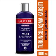 Biocure 400 ml Canlı Renkler Sarı Gri Rengi Açılan Kumral Saçlar İçin Turunculaşma Karşıtı Mor Şampuan