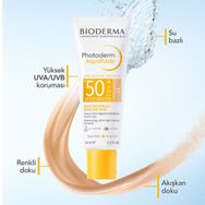 Bioderma Photoderm Aquafluide Light SPF50 40 ml Renkli Güneş Kremi