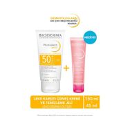 Bioderma Photoderm Spot 150 ml Leke Karşıtı SPF50+ Güneş Kremi+45 ml Sensibio Yüz Temizleme Jeli